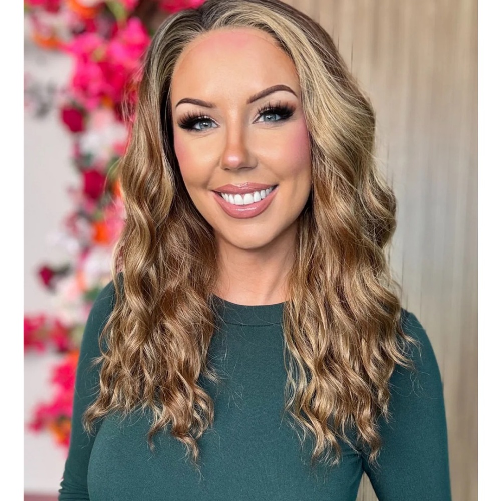 Becky Warm Blonde blend wig by Chelsey Smith Crowns